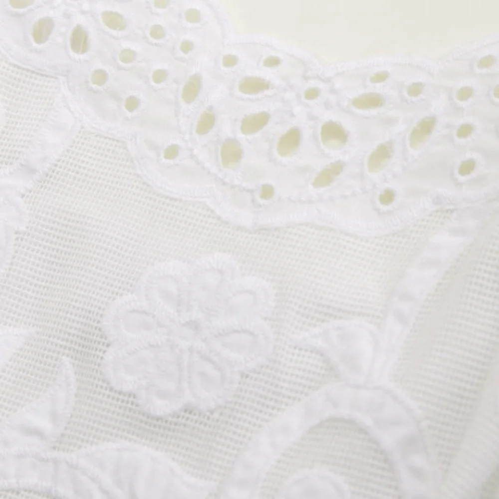 NEW Abercrombie Ruffle Strap Eyelet Top - Picture 5 of 6